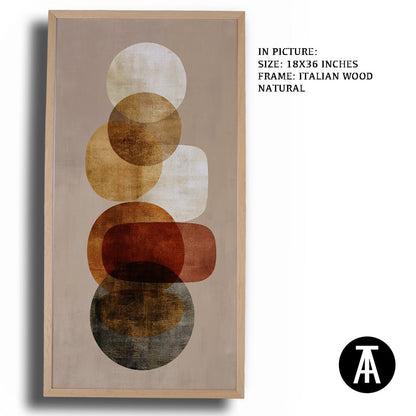 Artwork in Natural Wood Frame