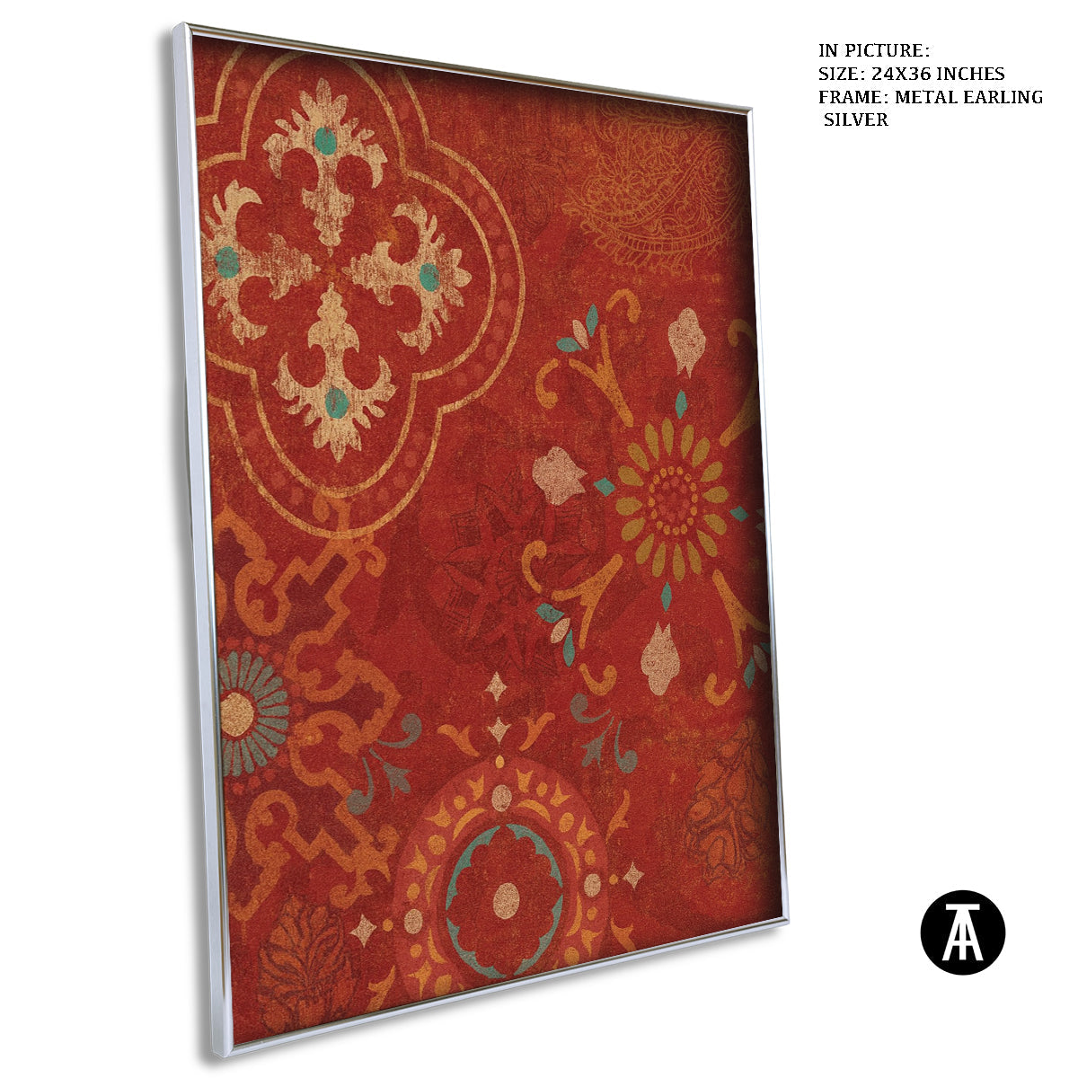 Artwork in Metal Earling Silver Frame