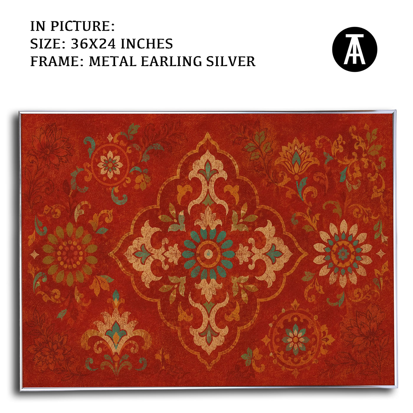 Artwork in Metal Earling Silver Frame