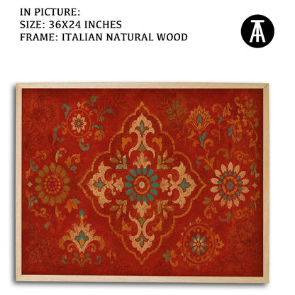 Artwork in Natural Wood Frame