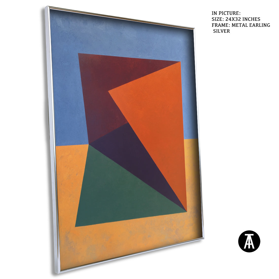 Artwork in Metal Earling Silver Frame