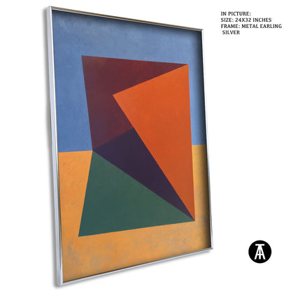 Artwork in Metal Earling Silver Frame