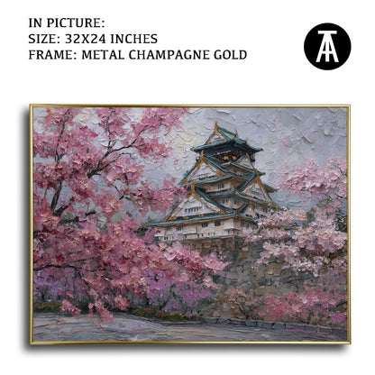 Artwork in Light Brown Frame