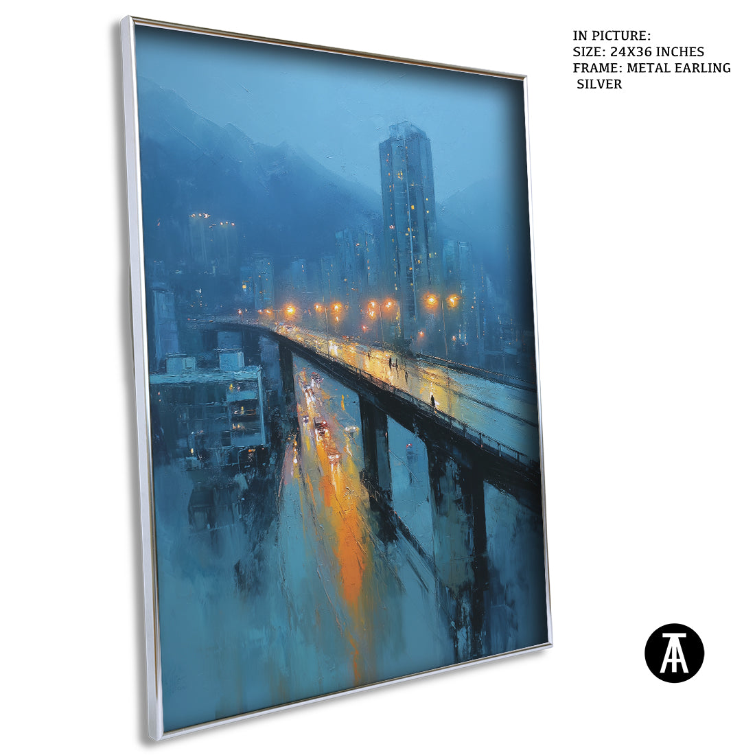 Artwork in Metal Earling Silver Frame