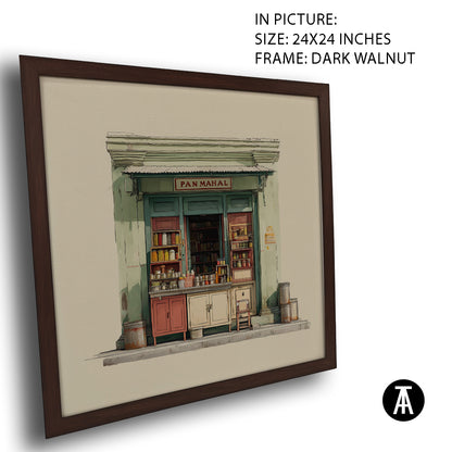 Artwork in Dark Walnut Frame