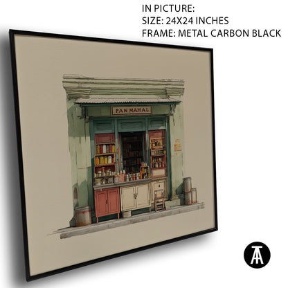 Artwork in Carbon Black Meta Frame