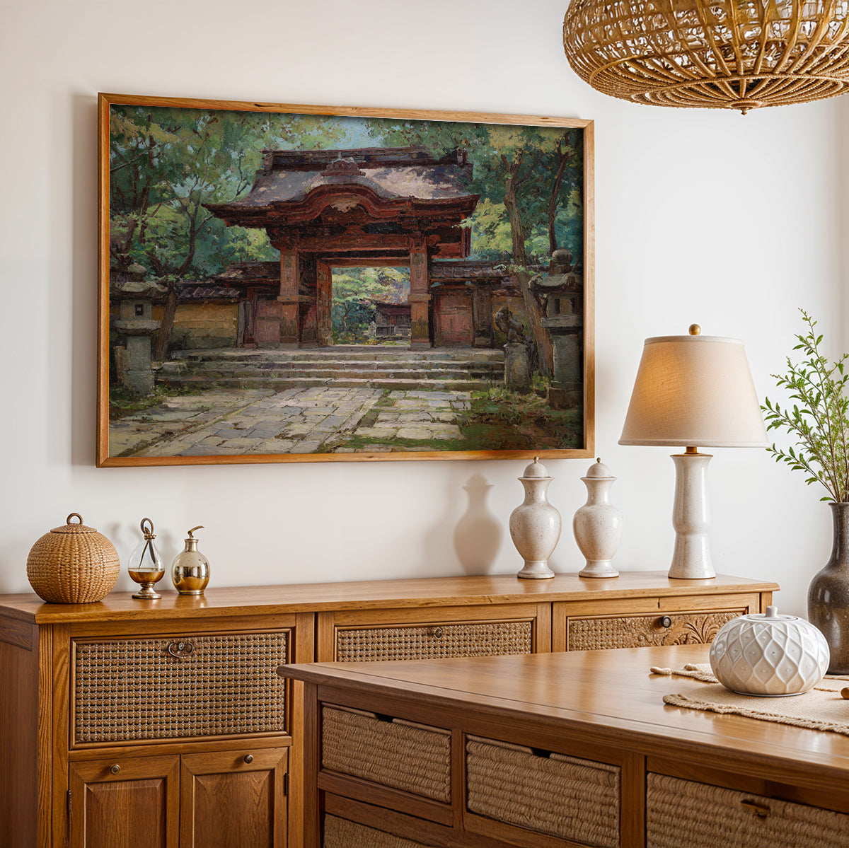 Japanese Painting in a Lifestyle Setting