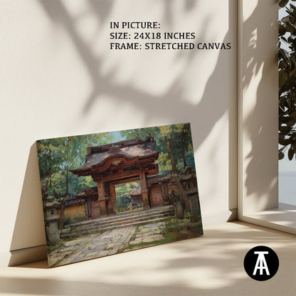 Artwork in Natural Wood Frame