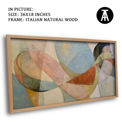 Artwork in Natural Wood Frame