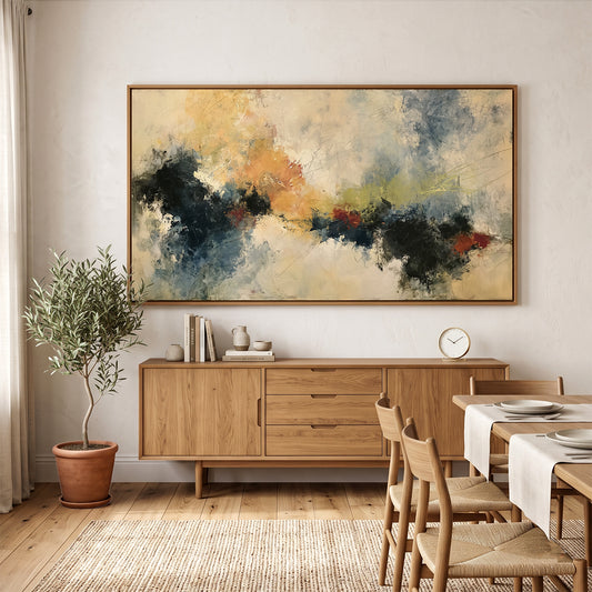 Abstract Painting in a Lifestyle Setting