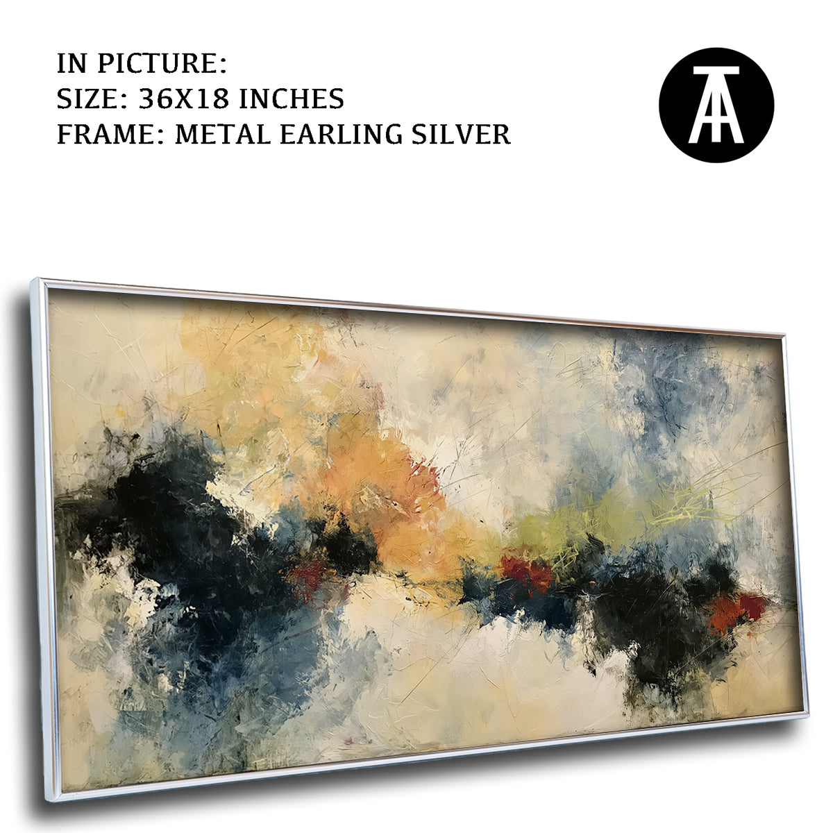 Artwork in Metal Earling Silver Frame