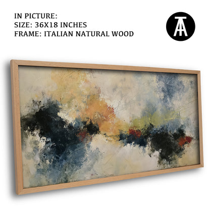 Artwork in Natural Wood Frame