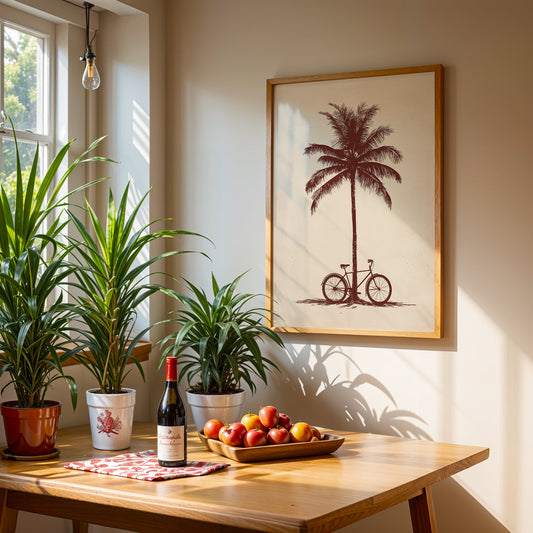 Floral Artwork in a Lifestyle Setting