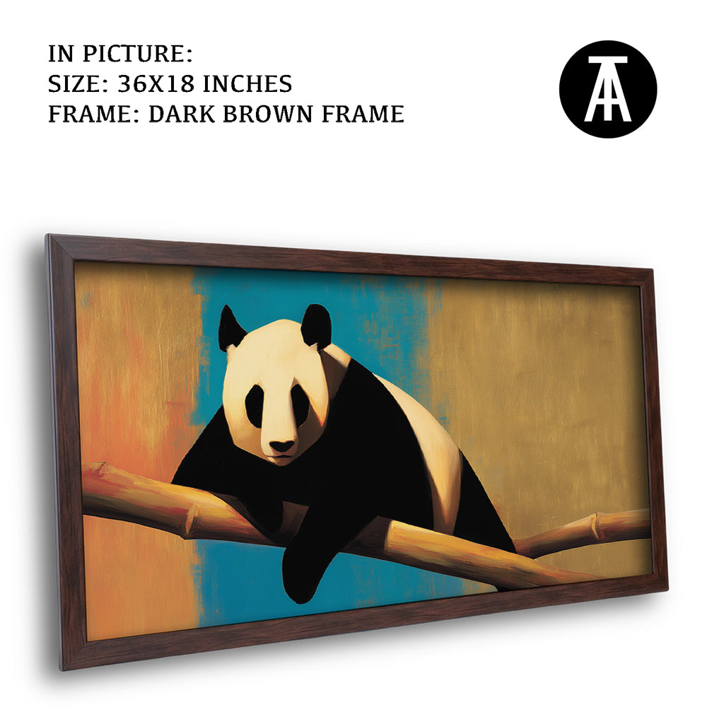 Artwork in Dark Brown Frame