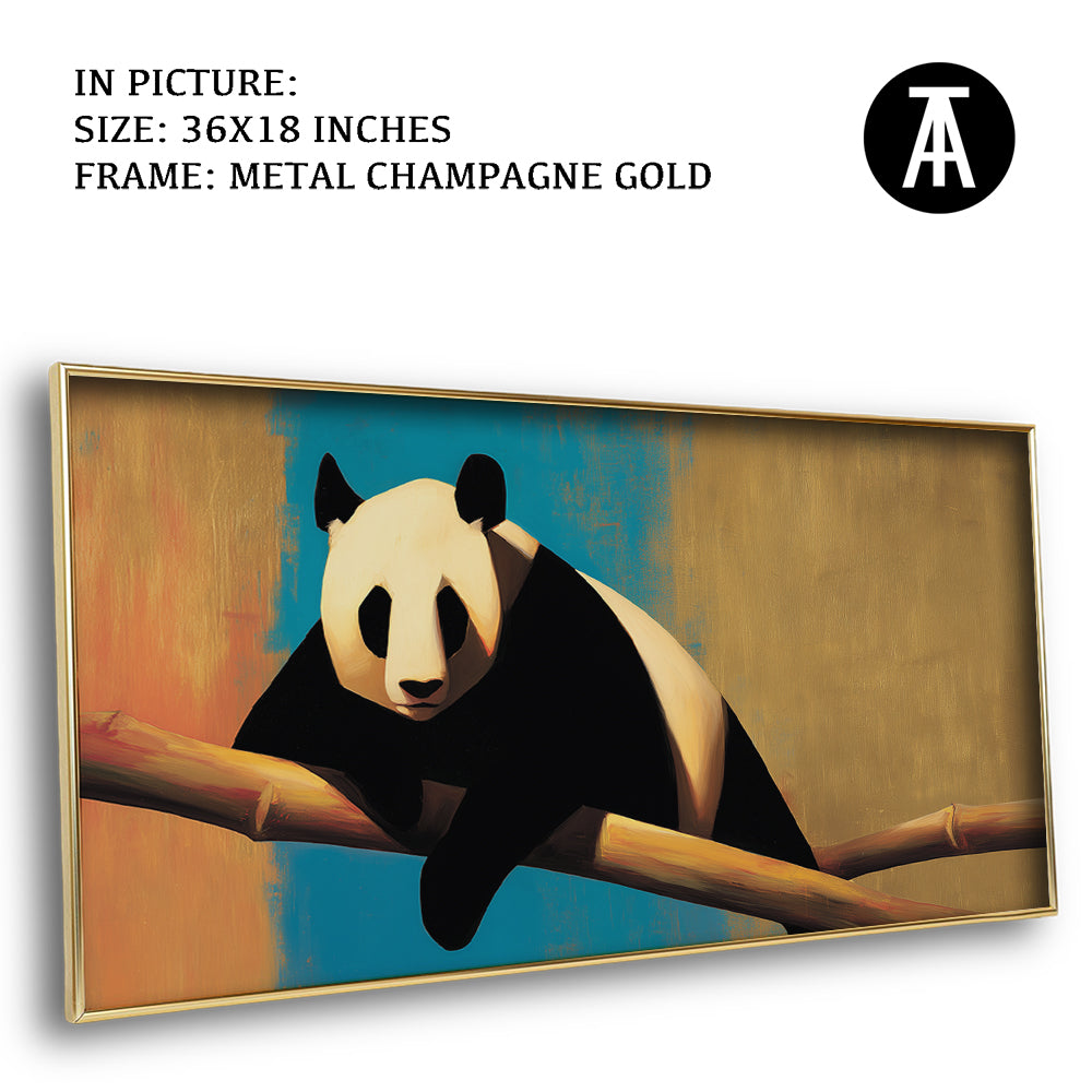 Artwork in Metal Champagne Gold Frame