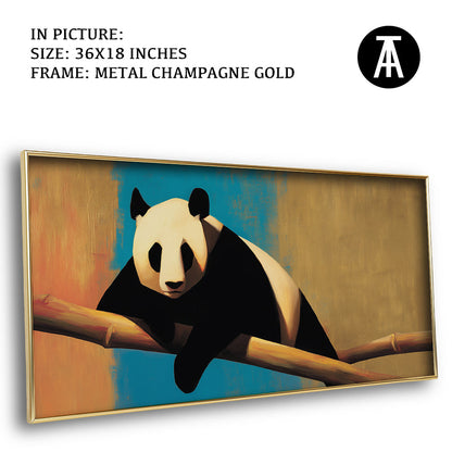 Artwork in Metal Champagne Gold Frame