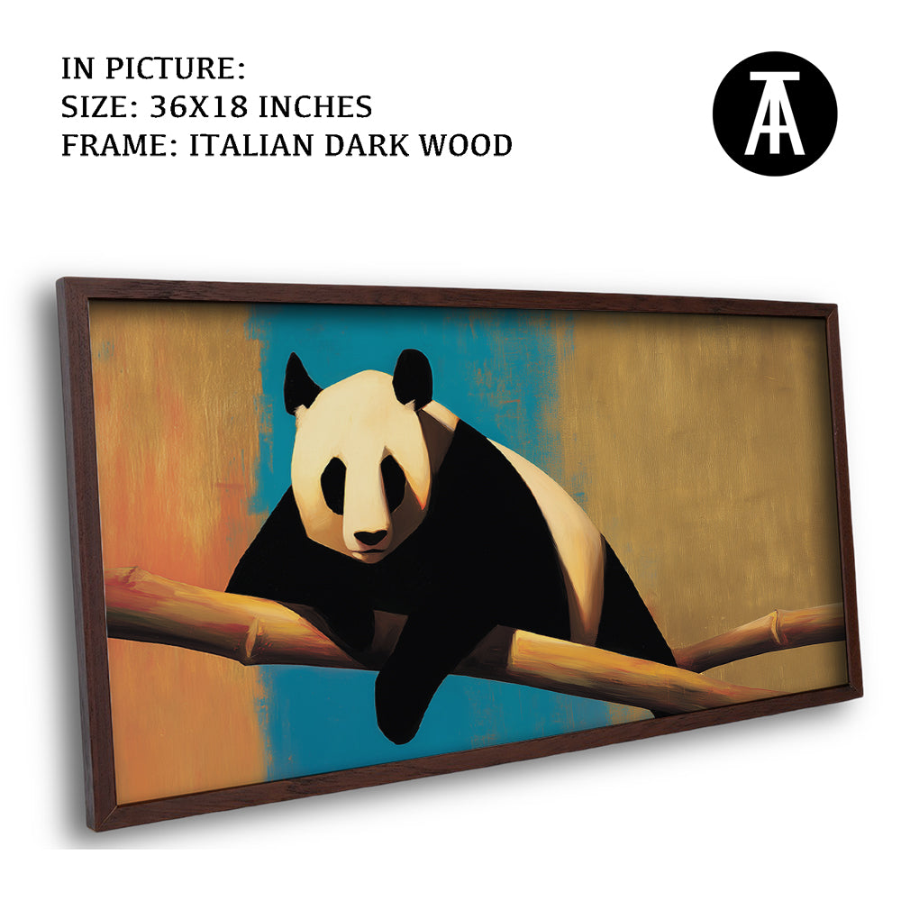 Artwork in Dark Wood Frame