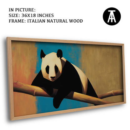 Artwork in Natural Wood Frame