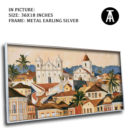 Artwork in Metal Earling Silver Frame
