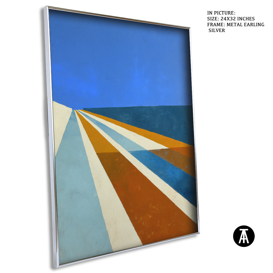 Artwork in Metal Earling Silver Frame