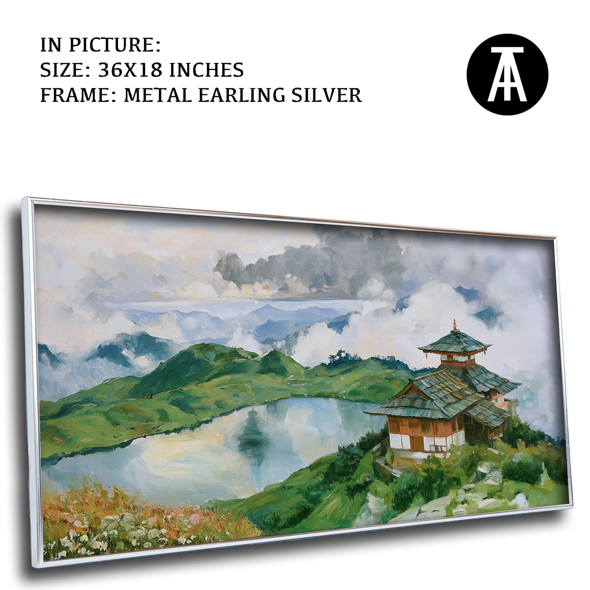 Artwork in Metal Earling Silver Frame