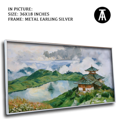 Artwork in Metal Earling Silver Frame