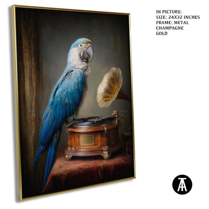 Artwork in Metal Champagne Gold Frame