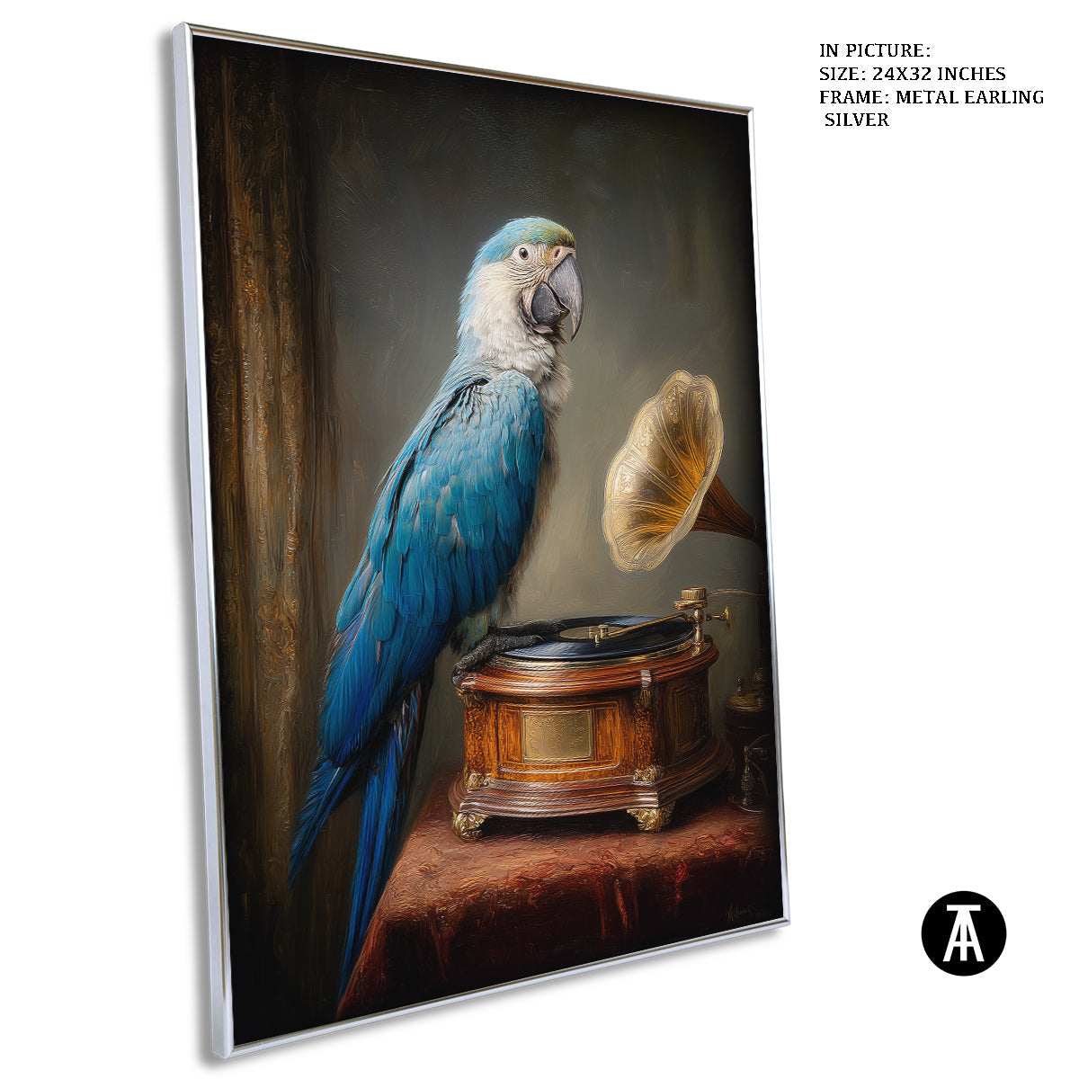 Artwork in Metal Earling Silver Frame