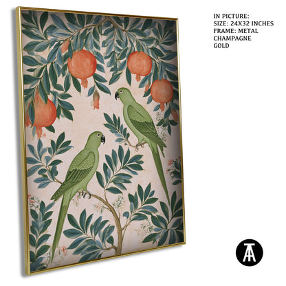 Artwork in Metal Champagne Gold Frame