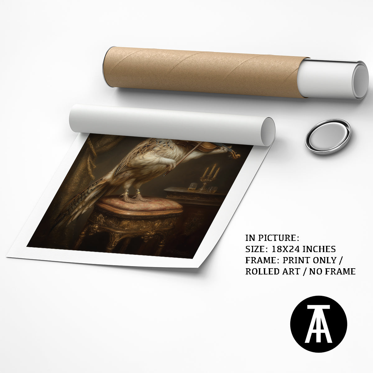 Artwork as Print Only or Rolled Art