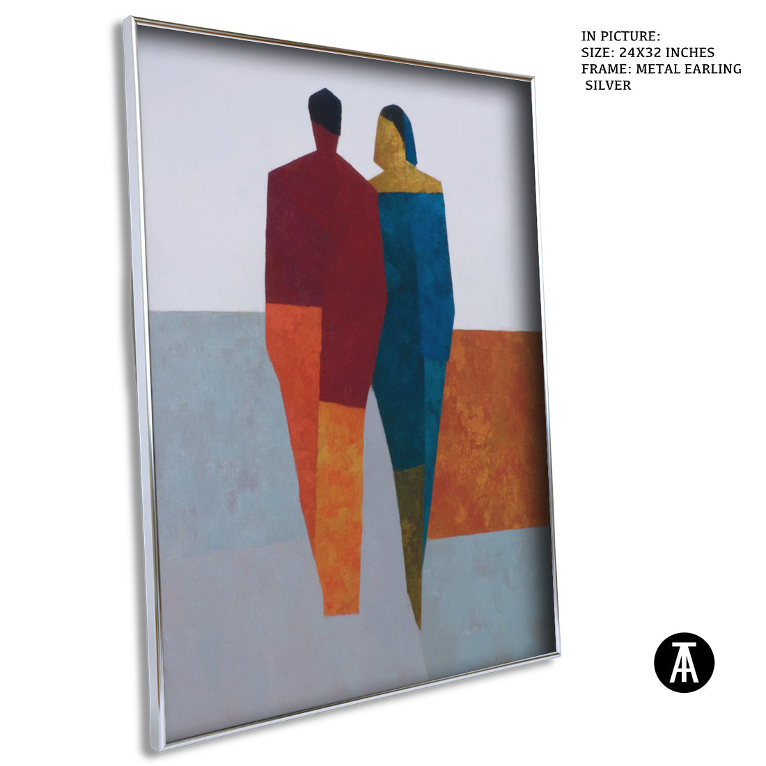 Artwork in Metal Earling Silver Frame