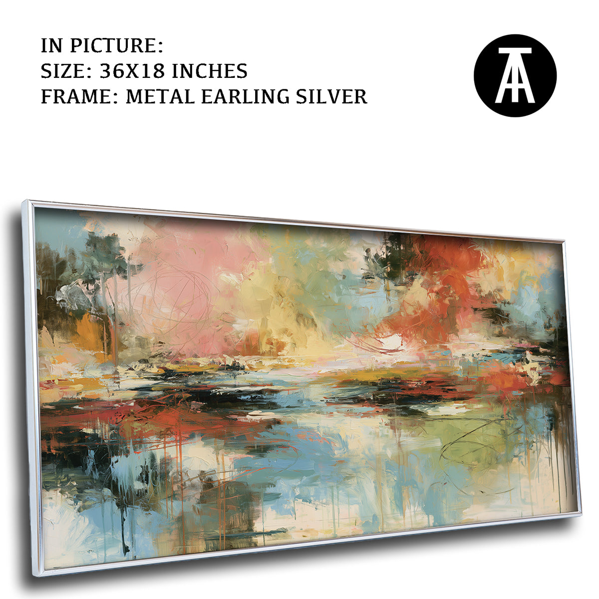 Artwork in Metal Earling Silver Frame