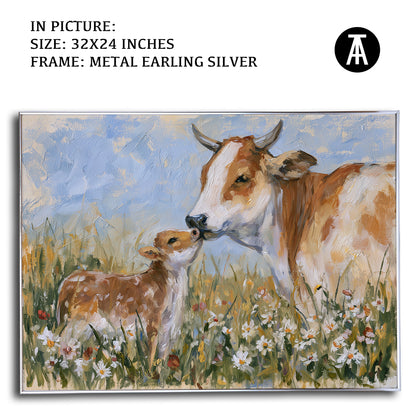 Artwork in Metal Earling Silver Frame