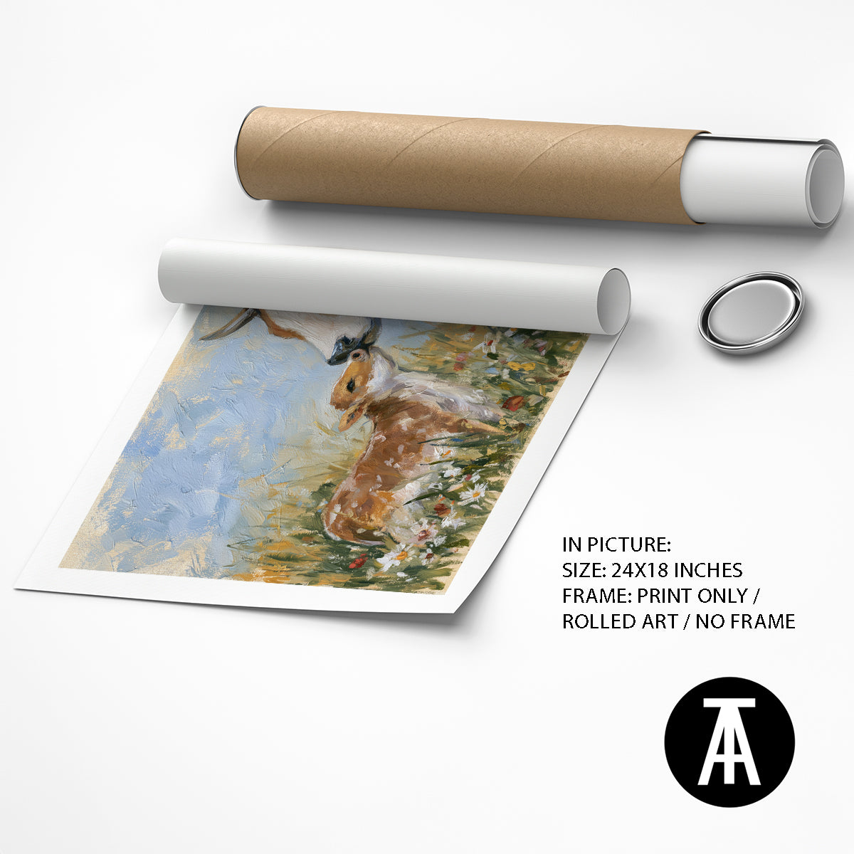 Artwork as Print Only / Rolled Art