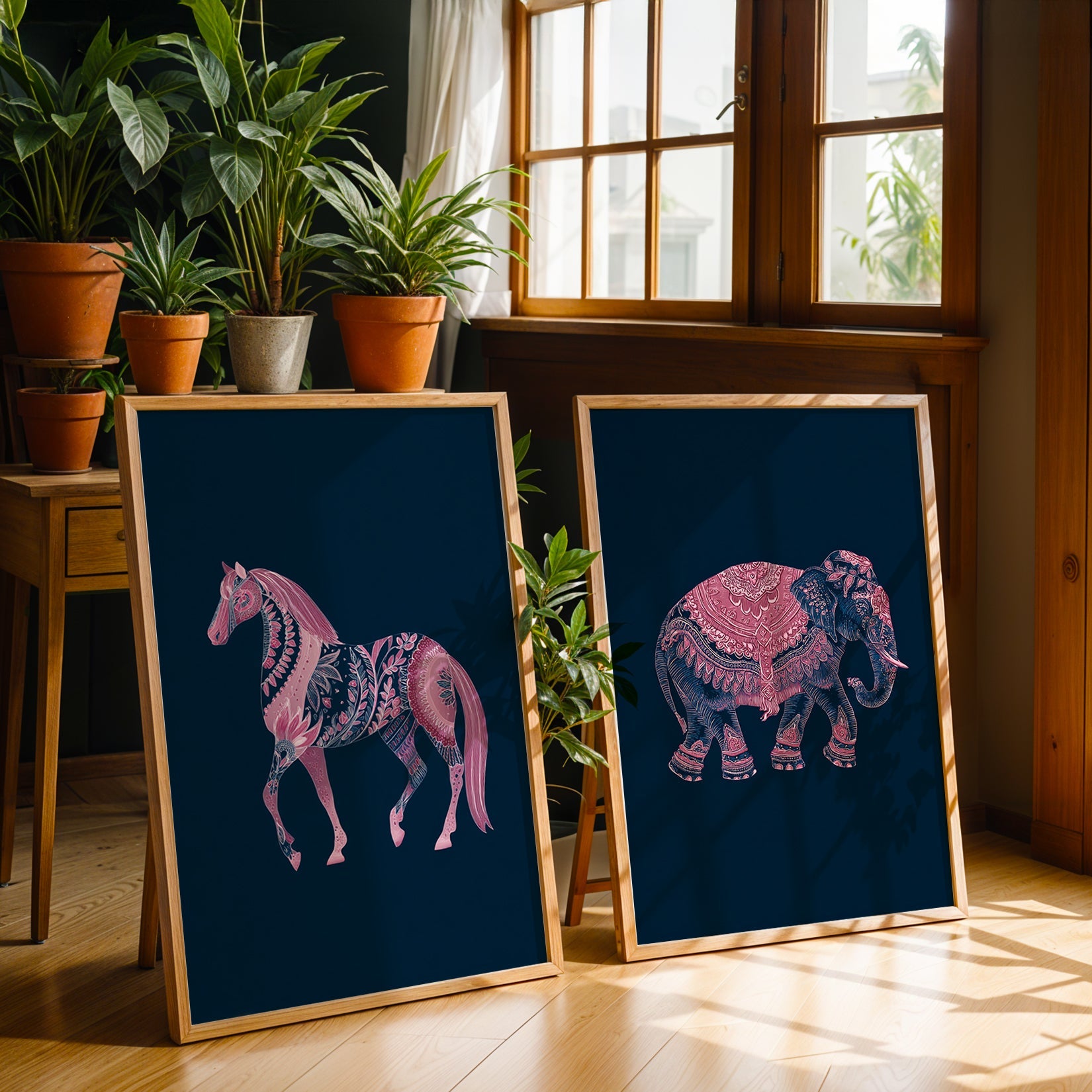 Heritage Indian Painting in a Lifestyle Setting