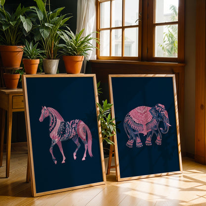 Heritage Indian Painting in a Lifestyle Setting