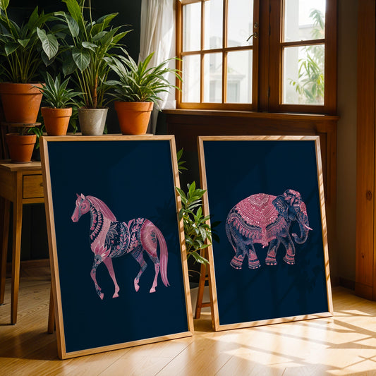 Heritage Indian Painting in a Lifestyle Setting