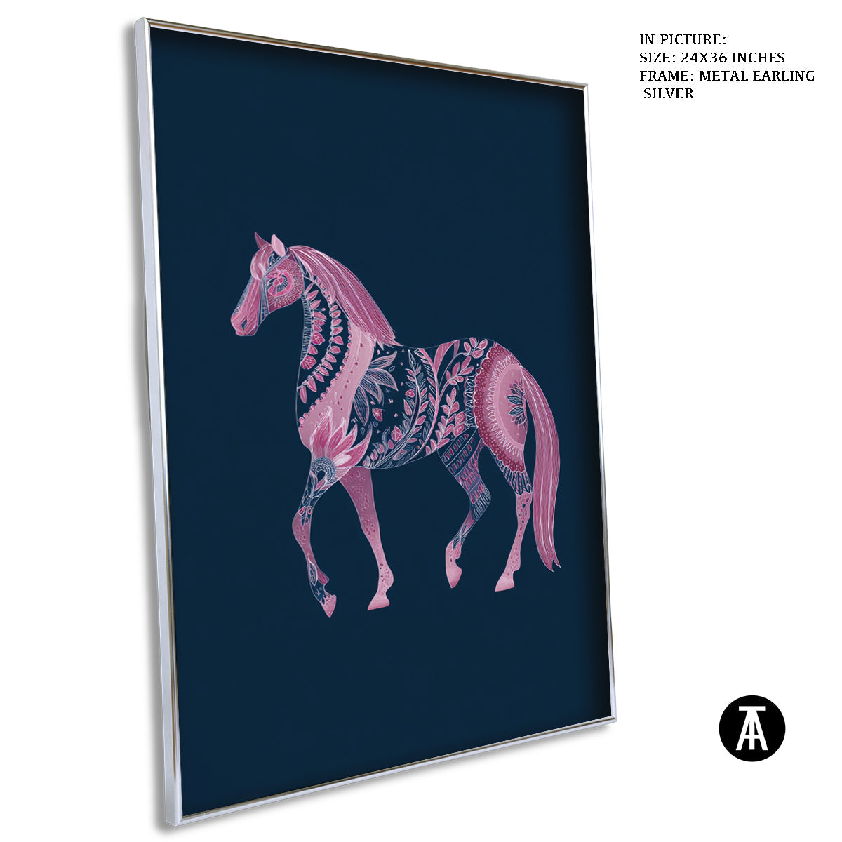 Artwork in Metal Earling Silver Frame