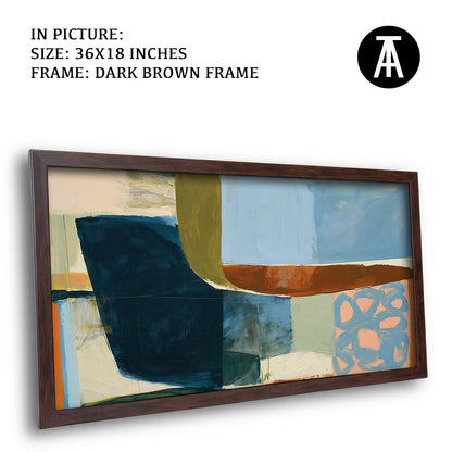 Artwork in Dark Brown Frame