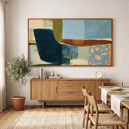 Abstract Painting in a Lifestyle Setting