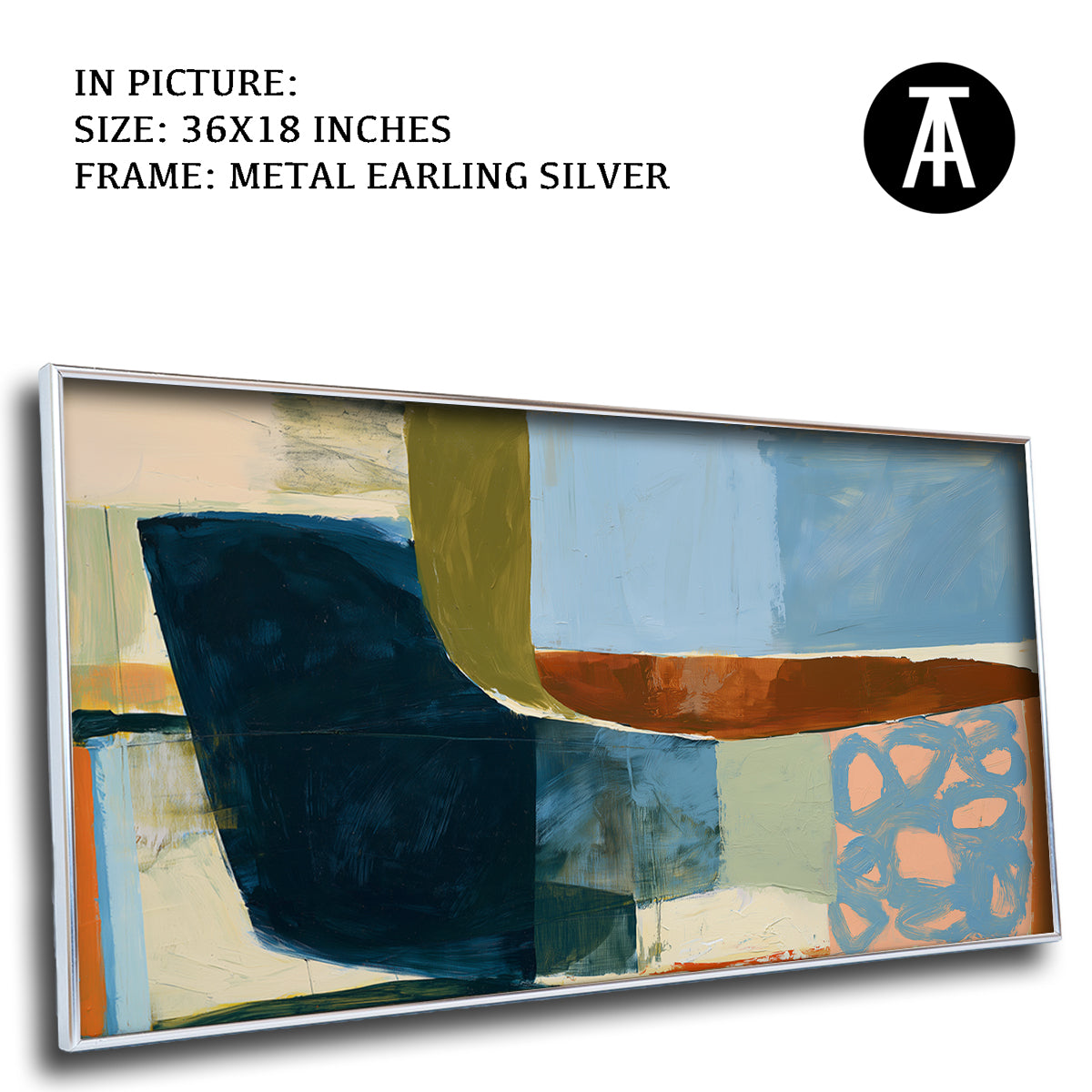 Artwork in Metal Earling Silver Frame