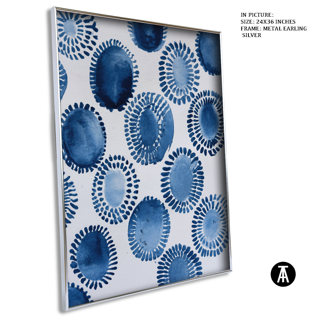 Artwork in Metal Earling Silver Frame