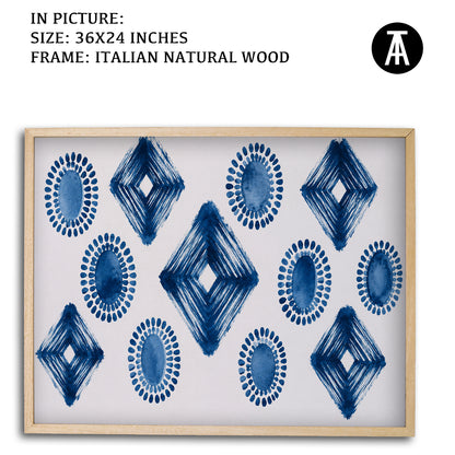 Artwork in Natural Wood Frame