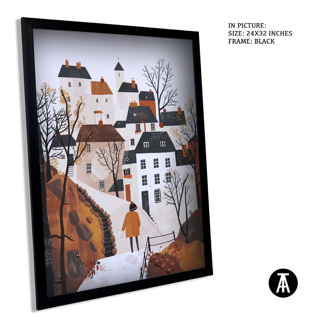 Sample Artwork in Black Frame