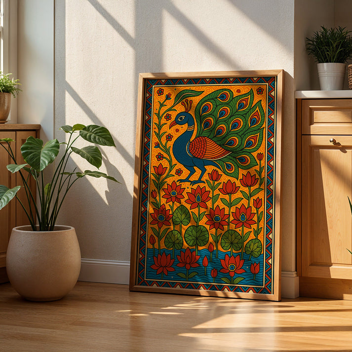 Peacock - Madhubani Art | Buy Indian Art Online – TravelArty
