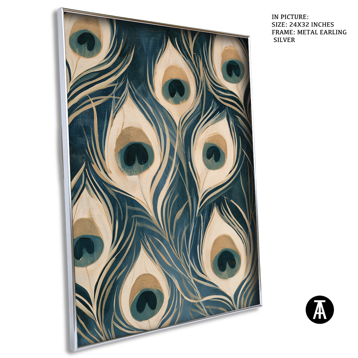 Artwork in Metal Earling Silver Frame
