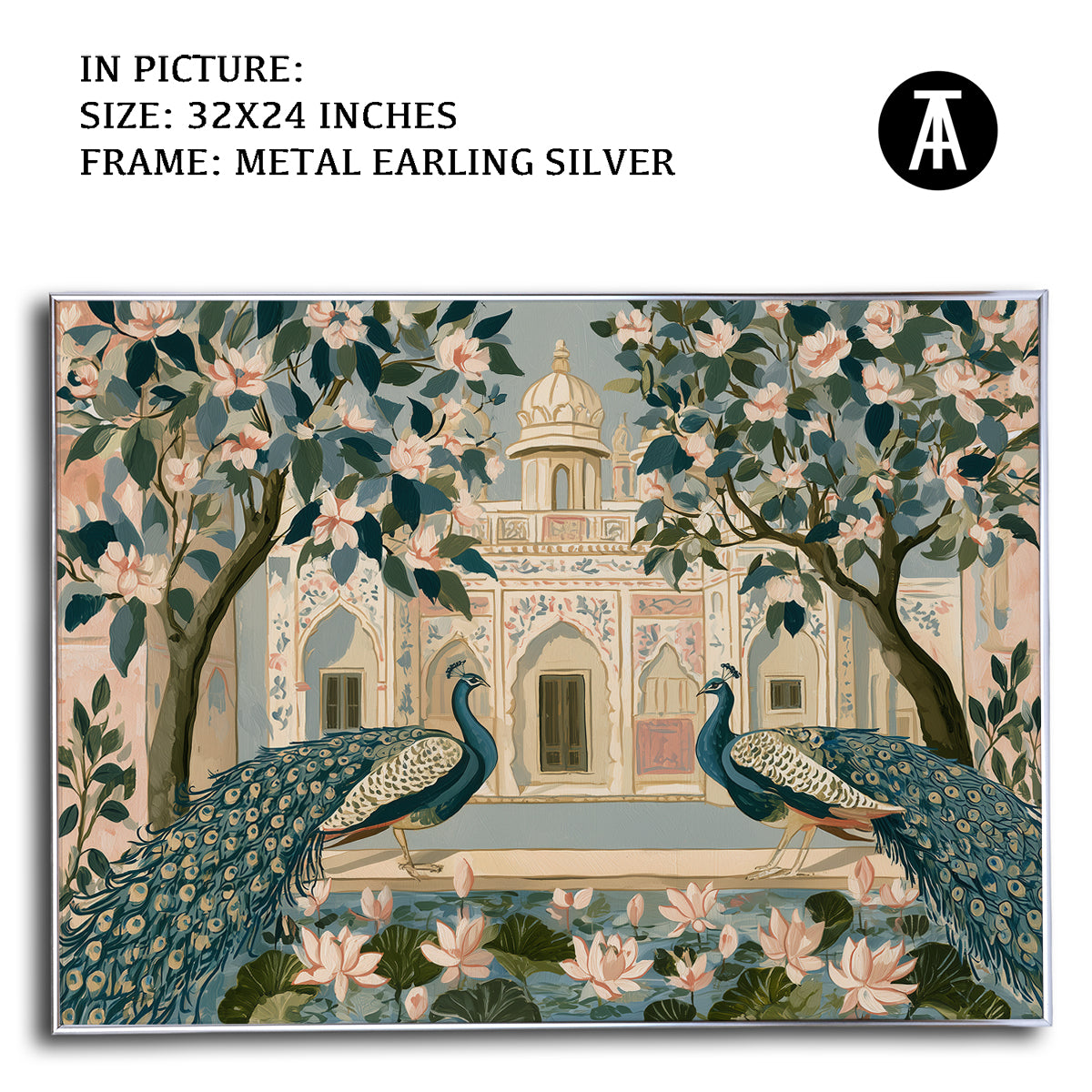 Artwork in Metal Earling Silver Frame