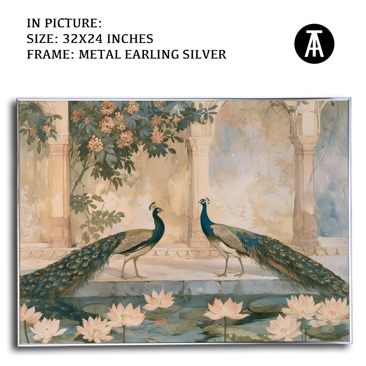 Artwork in Metal Earling Silver Frame