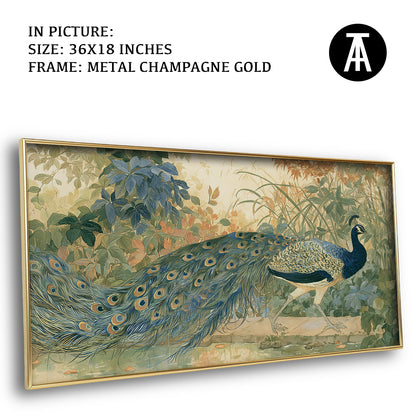 Artwork in Metal Champagne Gold Frame