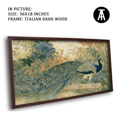 Artwork in Dark Wood Frame